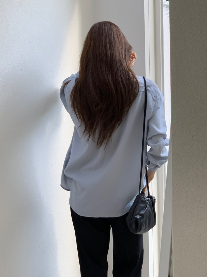 NOTICE東大門㊣代購女士新品人氣25秋冬休閑襯衫蕾絲衫口袋NOTICE襯衫/蕾絲衫