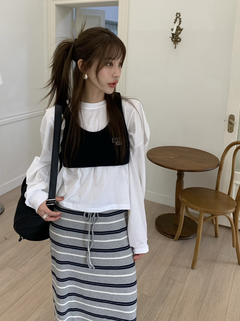 BERTHA東大門㊣直郵女士新款休閑時尚吊帶背心不含內搭刺繡BERTHA吊帶/背心