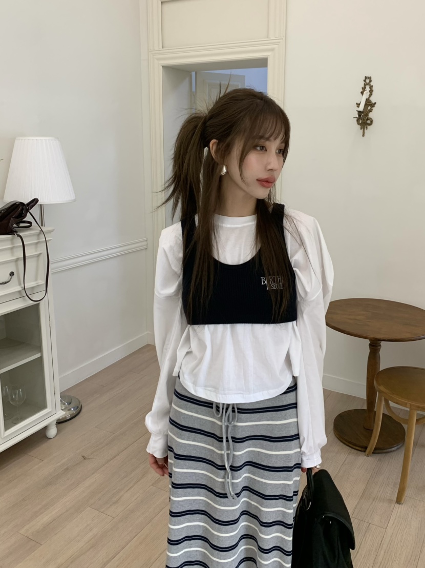 BERTHA東大門㊣直郵女士新款休閑時尚吊帶背心不含內搭刺繡BERTHA吊帶/背心