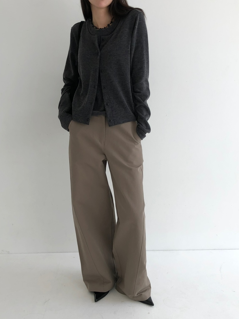 FOSET韓國代購㊣女裝新款25秋冬熱賣真品人氣時尚休閑休閑褲FOSET休閑褲