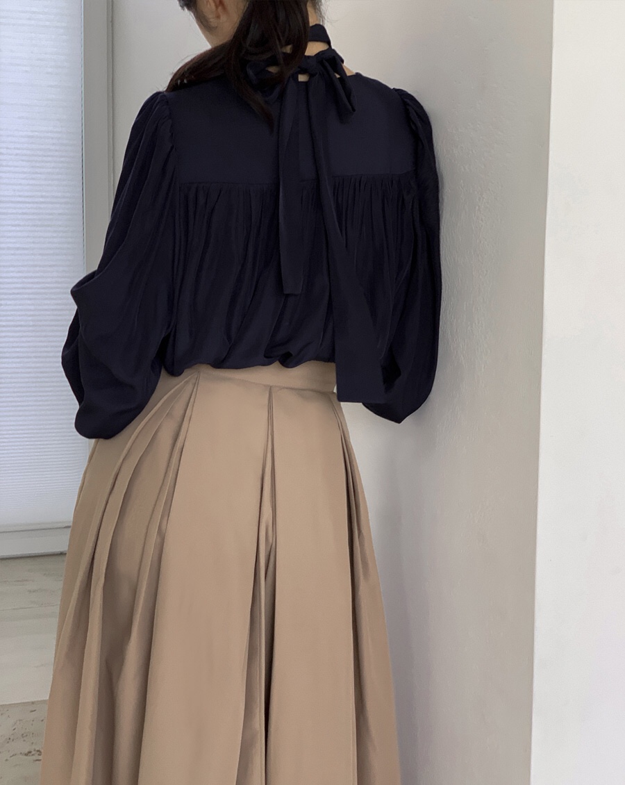 LETAILOR東大門㊣直郵女士新品25秋冬熱賣襯衫蕾絲衫含脖帶LETAILOR襯衫/蕾絲衫