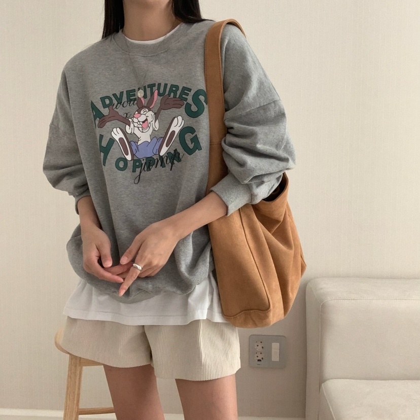 HELLO JINI韓國代購㊣女士新款25秋冬時尚休閑推薦熱賣衛衣HELLO JINI衛衣