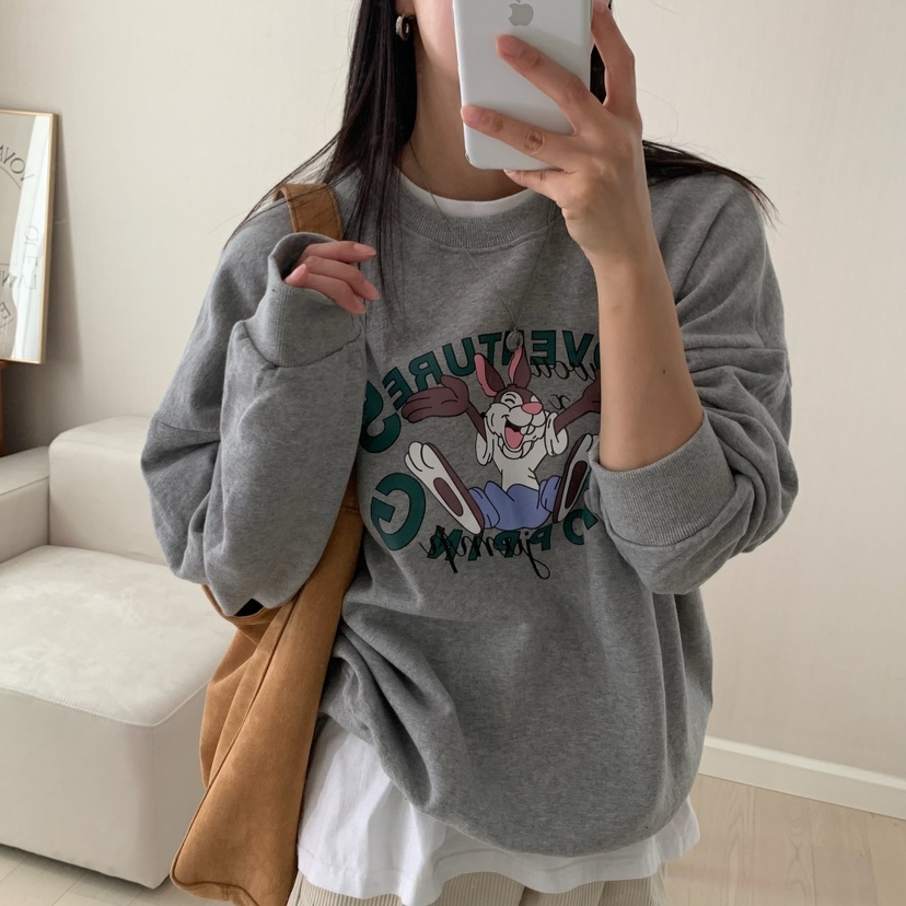 HELLO JINI韓國代購㊣女士新款25秋冬時尚休閑推薦熱賣衛衣HELLO JINI衛衣