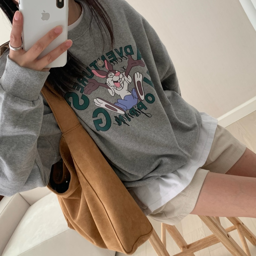HELLO JINI韓國代購㊣女士新款25秋冬時尚休閑推薦熱賣衛衣HELLO JINI衛衣