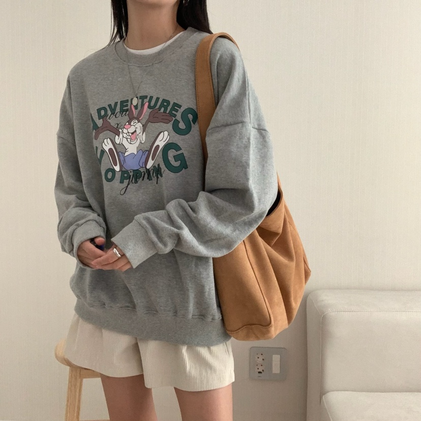 HELLO JINI韓國代購㊣女士新款25秋冬時尚休閑推薦熱賣衛衣HELLO JINI衛衣
