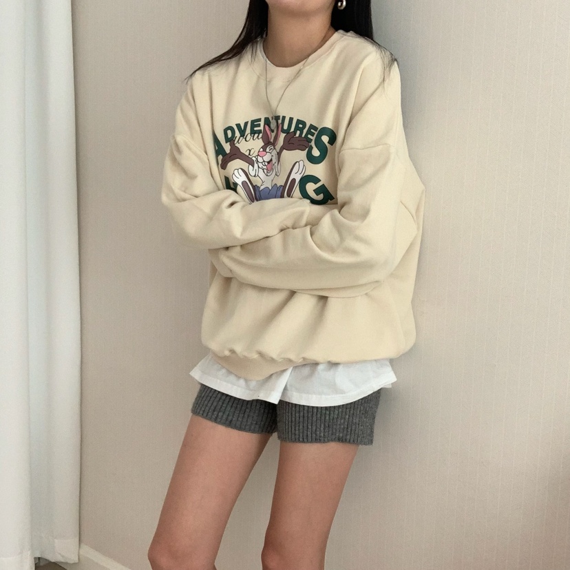 HELLO JINI韓國代購㊣女士新款25秋冬時尚休閑推薦熱賣衛衣HELLO JINI衛衣