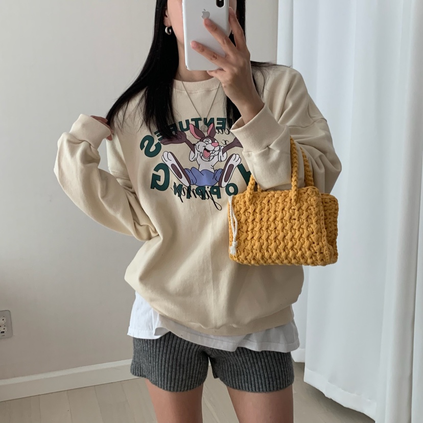 HELLO JINI韓國代購㊣女士新款25秋冬時尚休閑推薦熱賣衛衣HELLO JINI衛衣