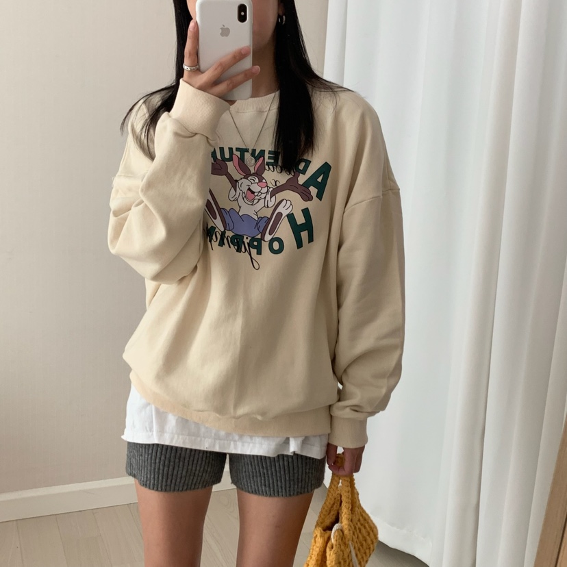 HELLO JINI韓國代購㊣女士新款25秋冬時尚休閑推薦熱賣衛衣HELLO JINI衛衣