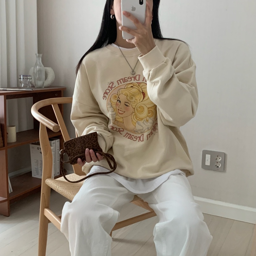 FROMJINI韓國直郵㊣女士新品熱賣職業人氣休閑推薦25秋冬衛衣FROMJINI衛衣