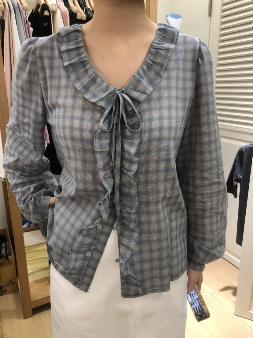 TIZZI東大門㊣代購女士新品人氣熱賣時尚25秋冬休閑襯衫蕾絲衫TIZZI襯衫/蕾絲衫