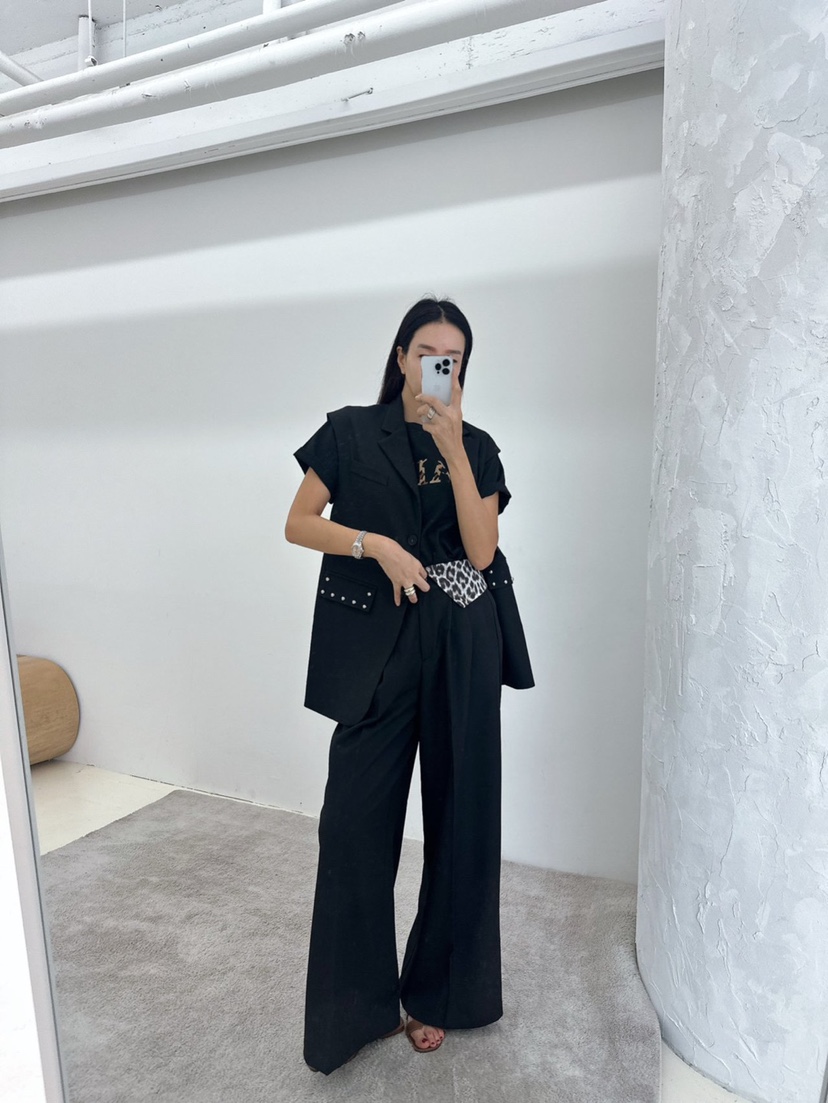 空東大門㊣直郵女士新品25秋冬推薦真品人氣正裝褲西褲豹紋SOUIT by mabel-Q正裝褲/西褲