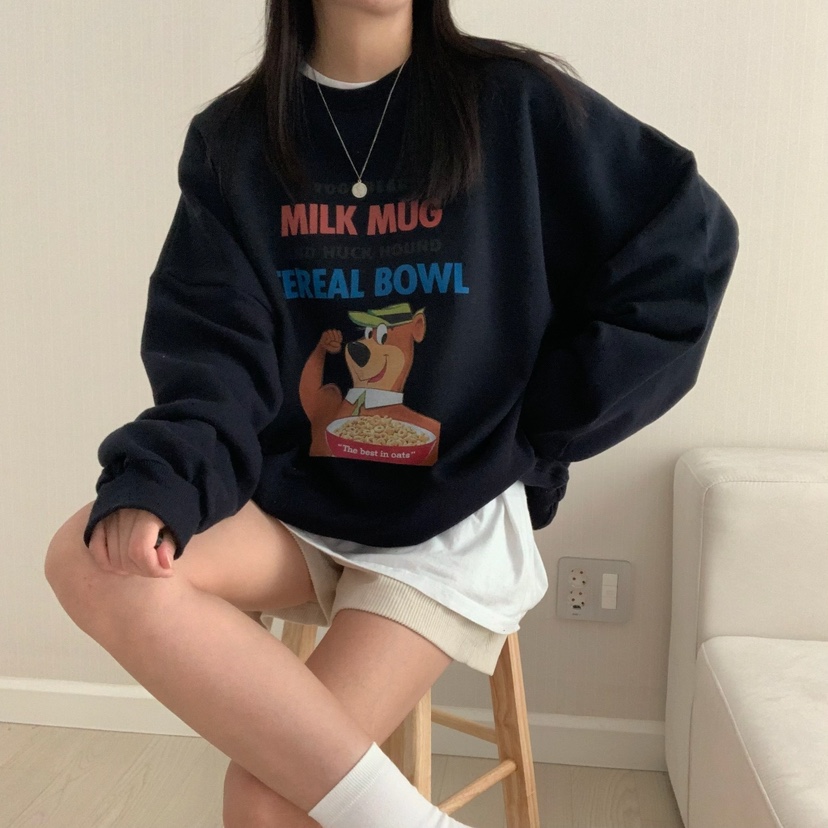 FROMJINI東大門㊣直郵女士新款人氣職業休閑真品時尚推薦衛衣FROMJINI衛衣