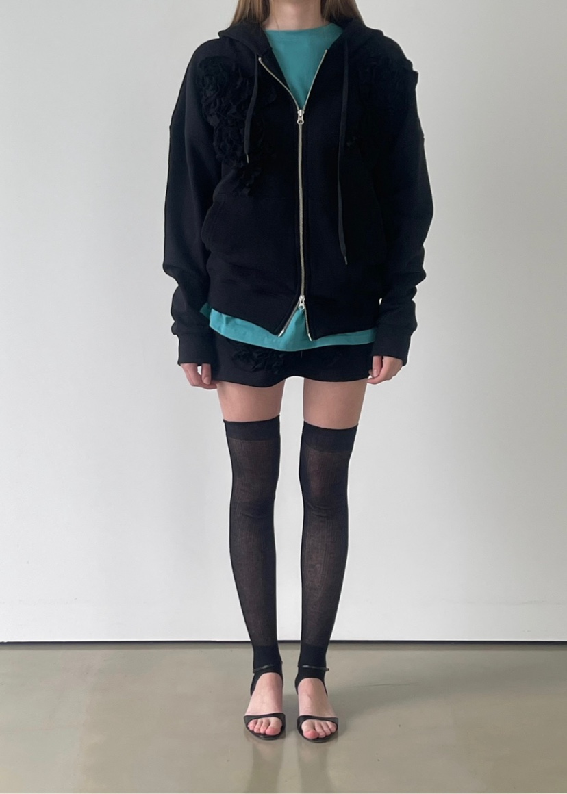 ANOTHER AVENUE東大門㊣代購女士新品推薦時尚夾克拉鏈花朵ANOTHER AVENUE夾克