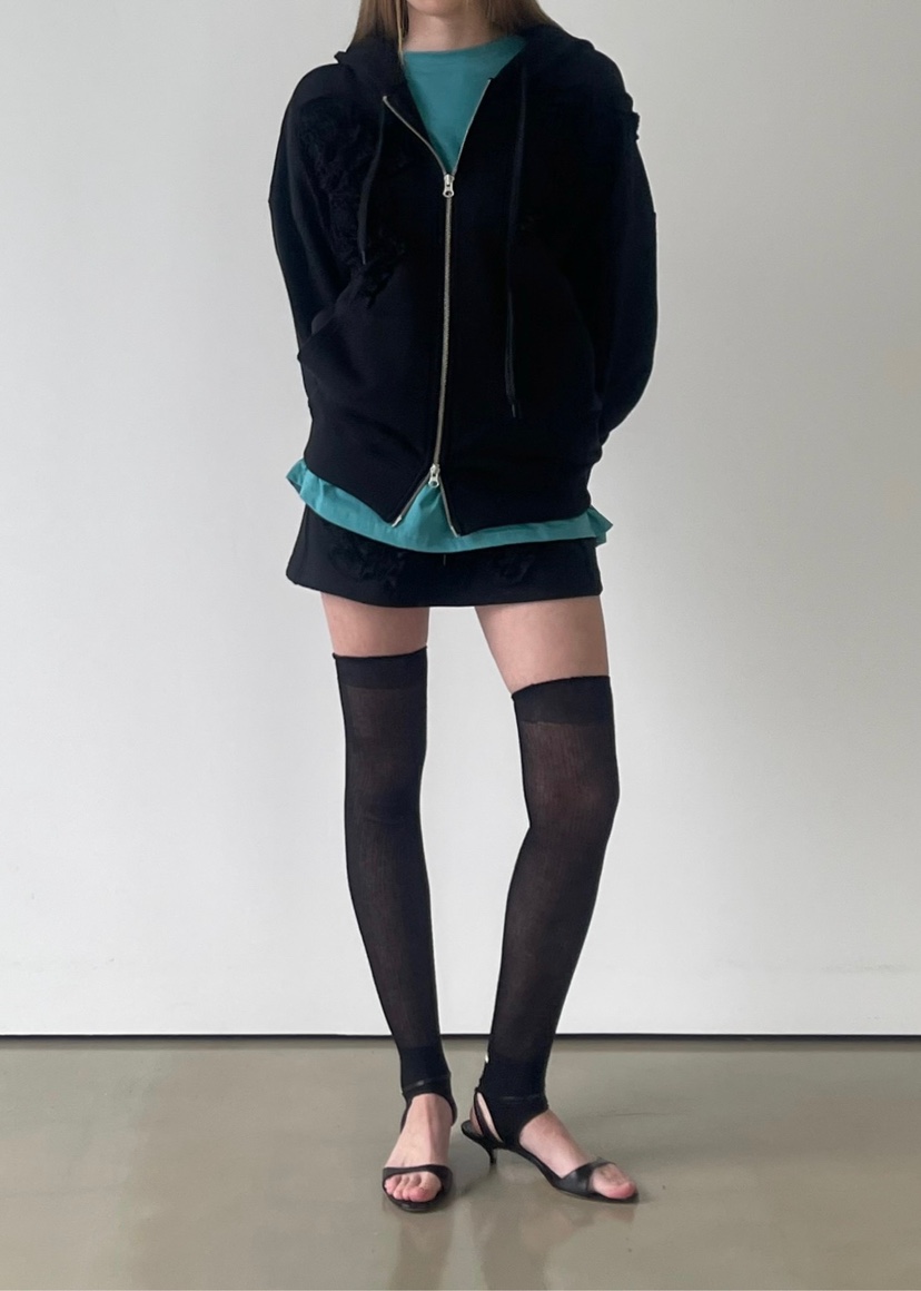 ANOTHER AVENUE東大門㊣代購女士新品推薦時尚夾克拉鏈花朵ANOTHER AVENUE夾克