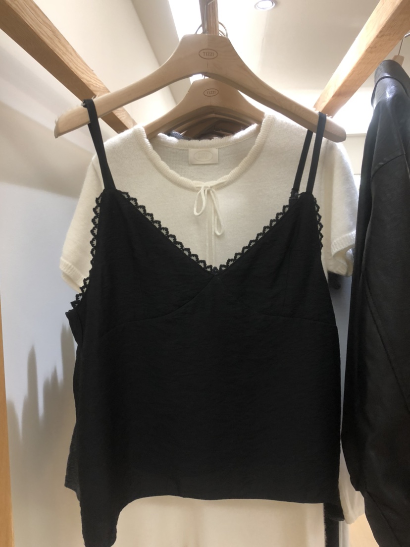 TIZZI韓國代購㊣女士新品25秋冬熱賣真品職業吊帶背心不含內搭TIZZI吊帶/背心