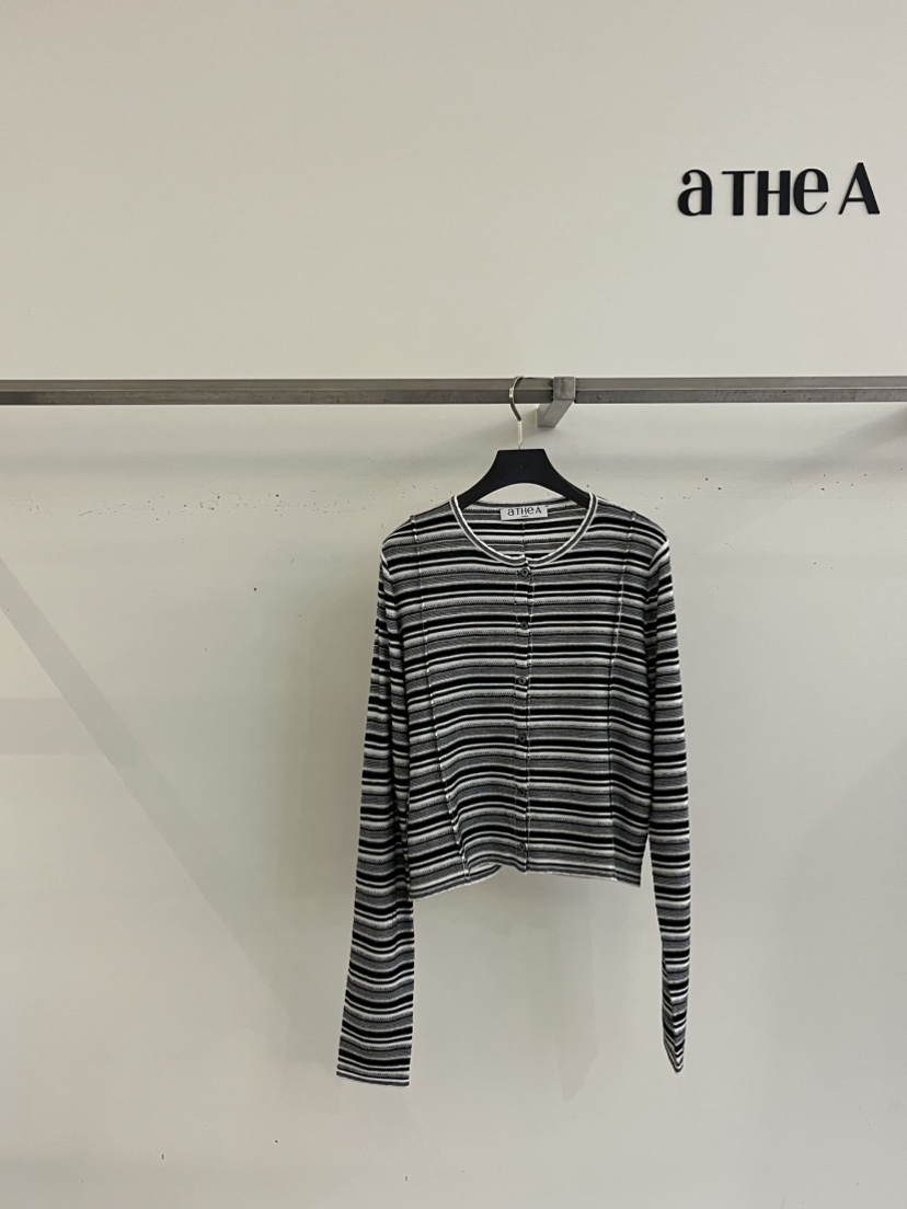ATHEA韓國代購㊣女裝新品人氣25秋冬職業休閑推薦時尚針織衫ATHEA針織衫圖色1