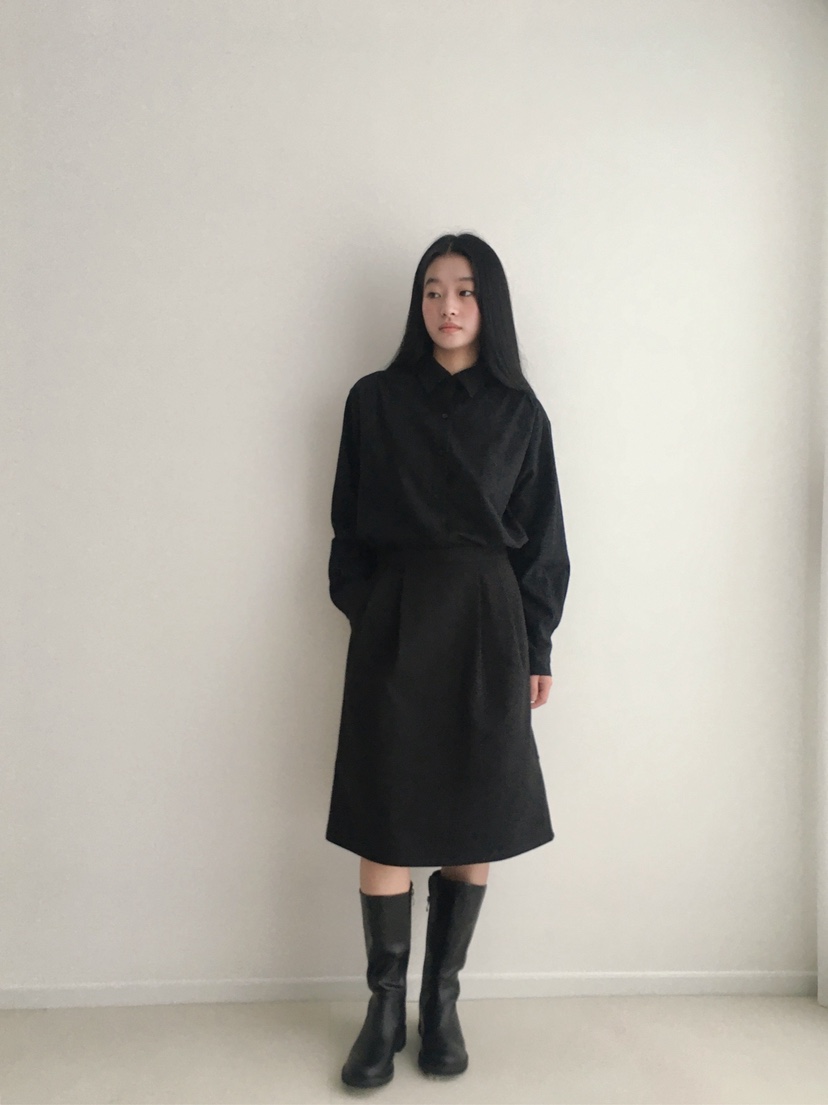HEUMUTA韓國代購㊣女裝新款時尚人氣25秋冬真品襯衫蕾絲衫格紋HEUMUTA襯衫/蕾絲衫