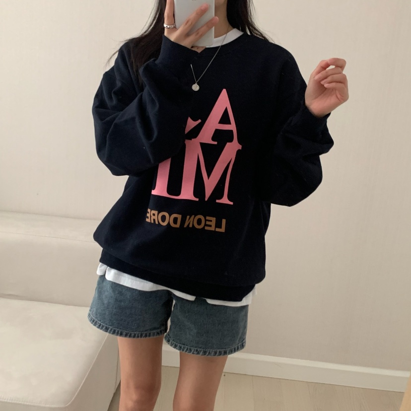 FROMJINI東大門㊣代購女裝新款時尚推薦熱賣真品人氣職業衛衣FROMJINI衛衣
