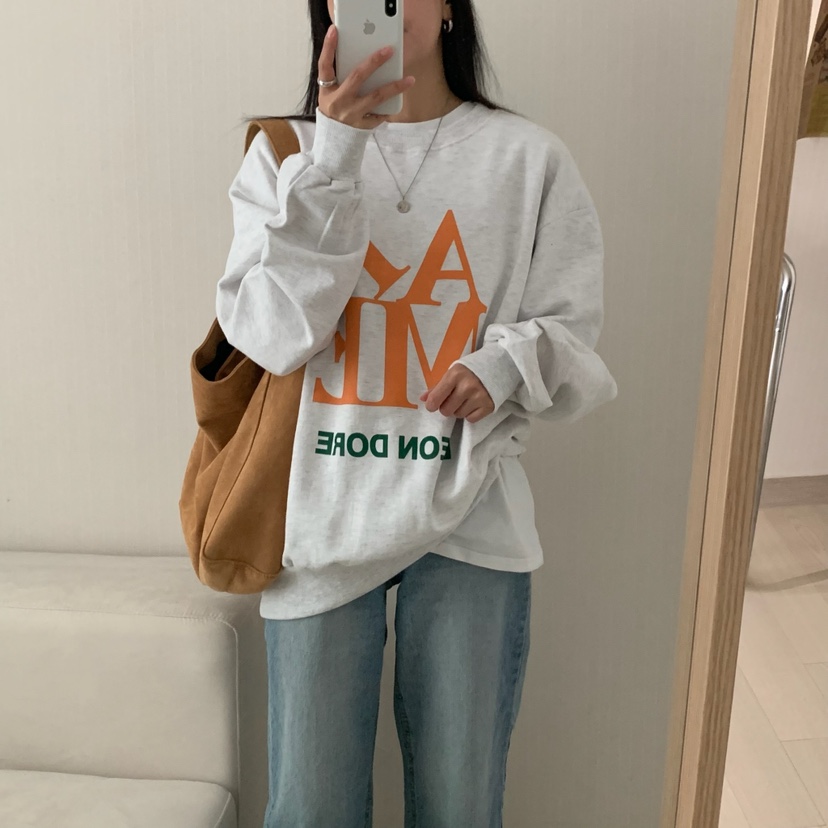 FROMJINI東大門㊣代購女裝新款時尚推薦熱賣真品人氣職業衛衣FROMJINI衛衣