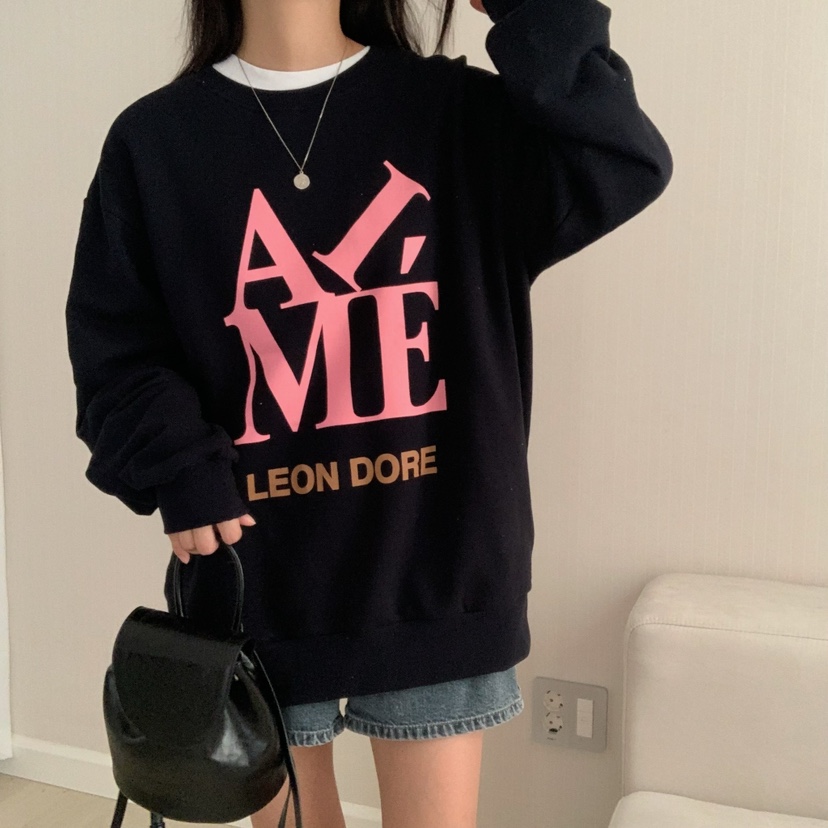 FROMJINI東大門㊣代購女裝新款時尚推薦熱賣真品人氣職業衛衣FROMJINI衛衣圖色1