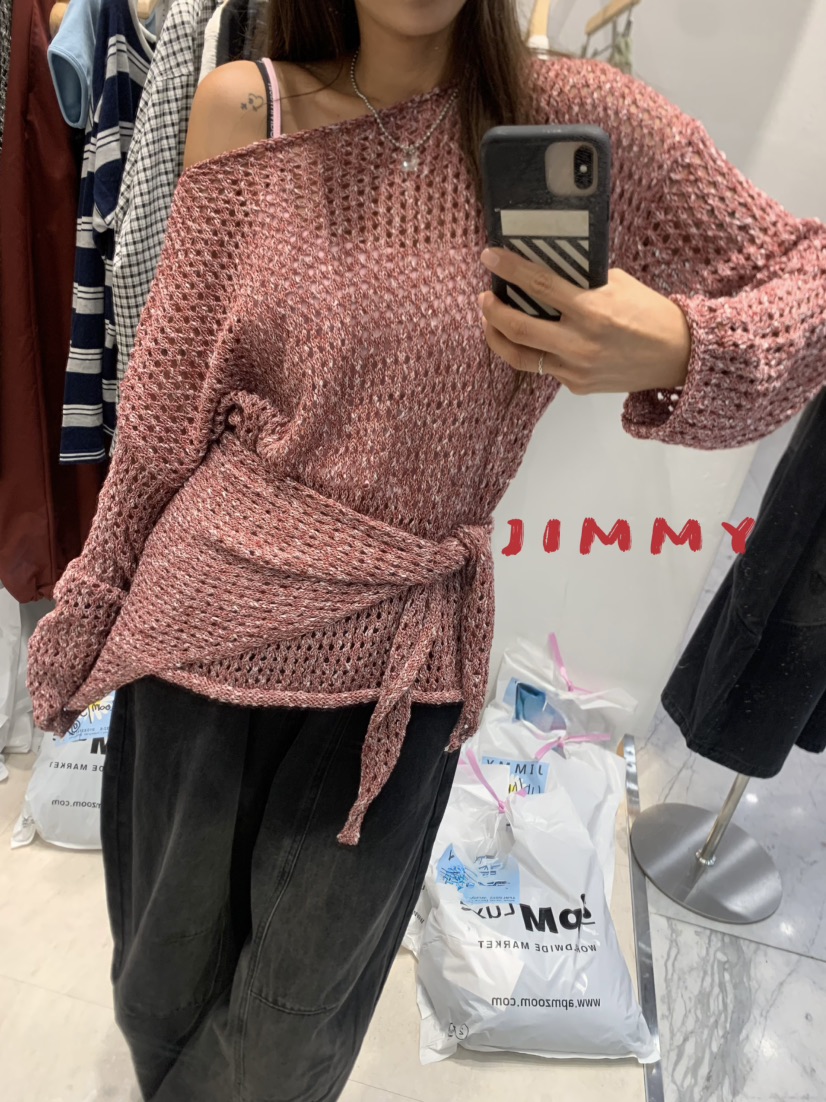 JIMMY東大門㊣直郵女裝新款熱賣推薦25秋冬時尚休閑職業針織衫JIMMY/REMAKE針織衫