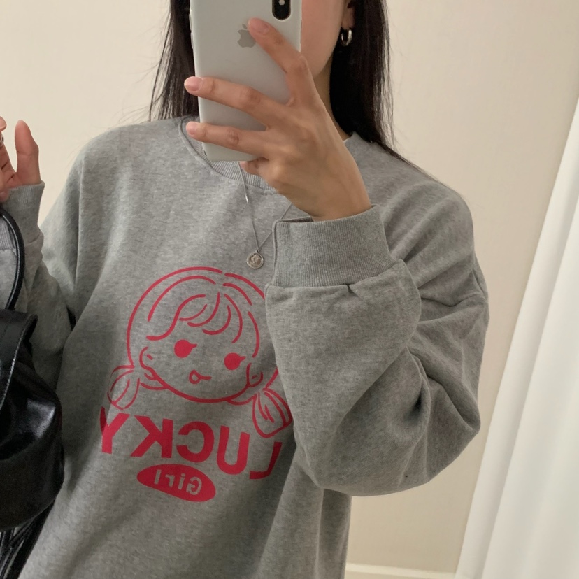 HELLO JINI東大門㊣實拍女士新款職業人氣時尚25秋冬推薦衛衣HELLO JINI衛衣