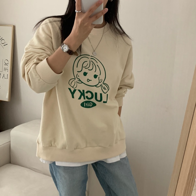 HELLO JINI東大門㊣實拍女士新款職業人氣時尚25秋冬推薦衛衣HELLO JINI衛衣