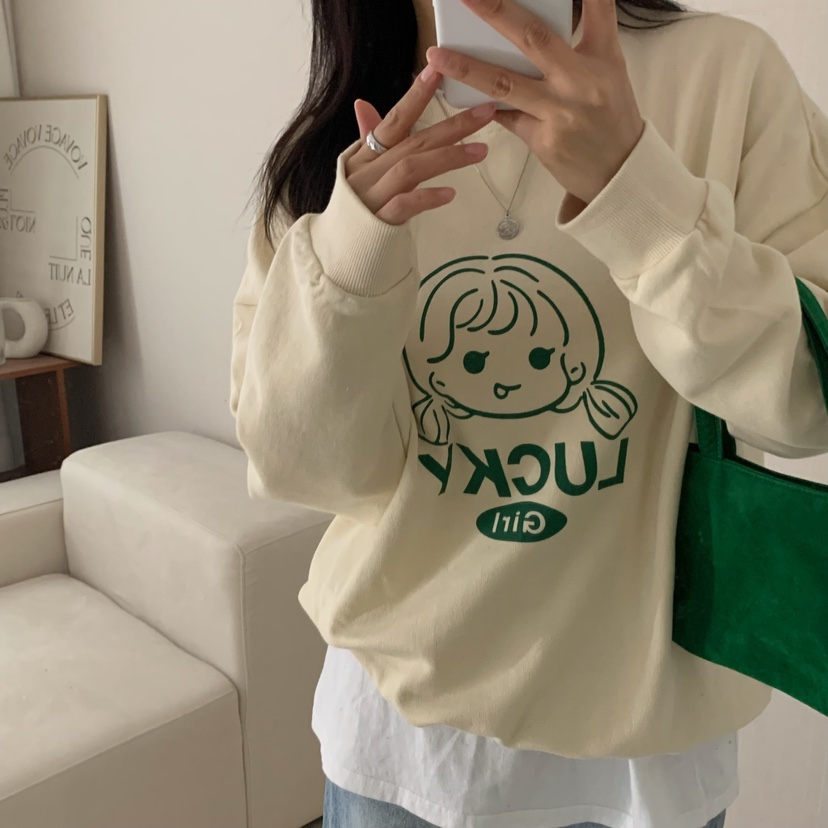 HELLO JINI東大門㊣實拍女士新款職業人氣時尚25秋冬推薦衛衣HELLO JINI衛衣