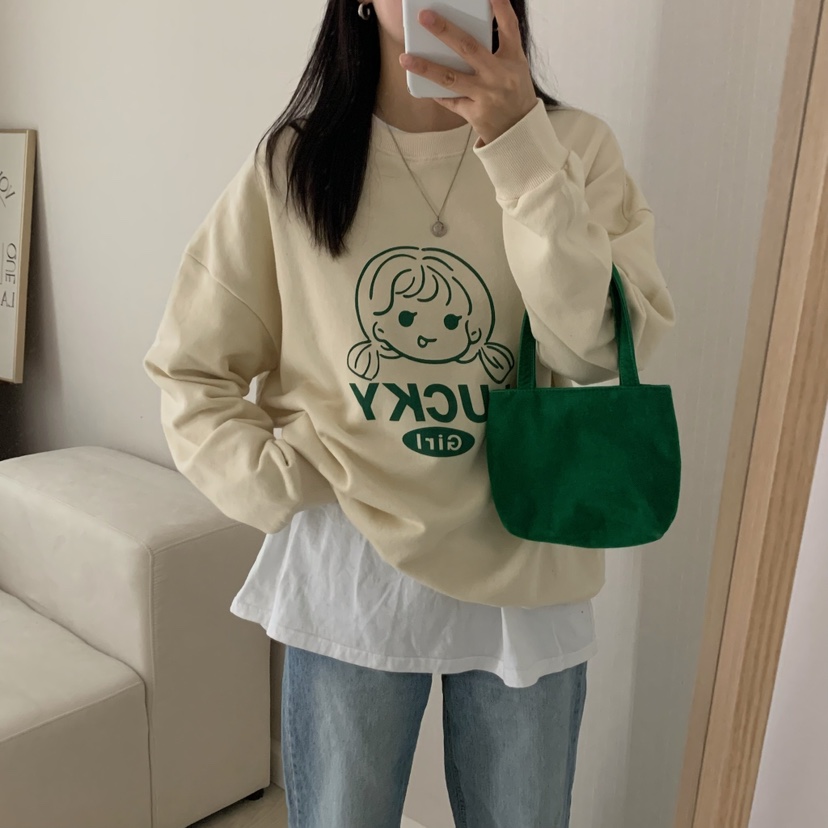 HELLO JINI東大門㊣實拍女士新款職業人氣時尚25秋冬推薦衛衣HELLO JINI衛衣