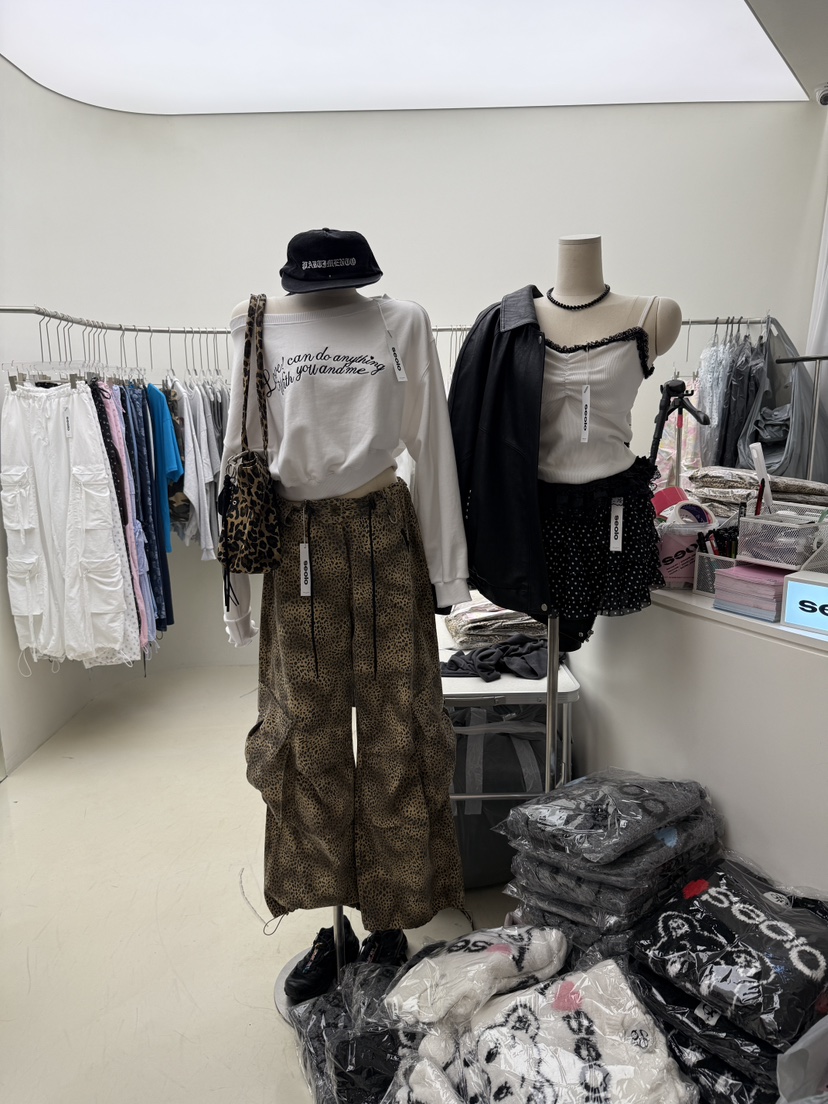 SEOLO韓國代購㊣女士新款25秋冬推薦人氣真品熱賣時尚休閑褲Seolo seoul休閑褲