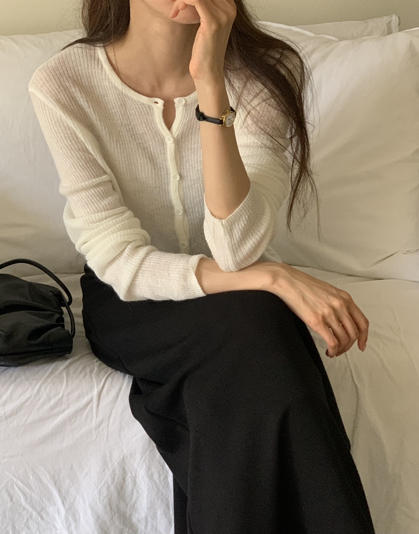 NOTICE東大門㊣實拍女裝新款人氣25秋冬職業推薦針織衫開衫NOTICE針織衫