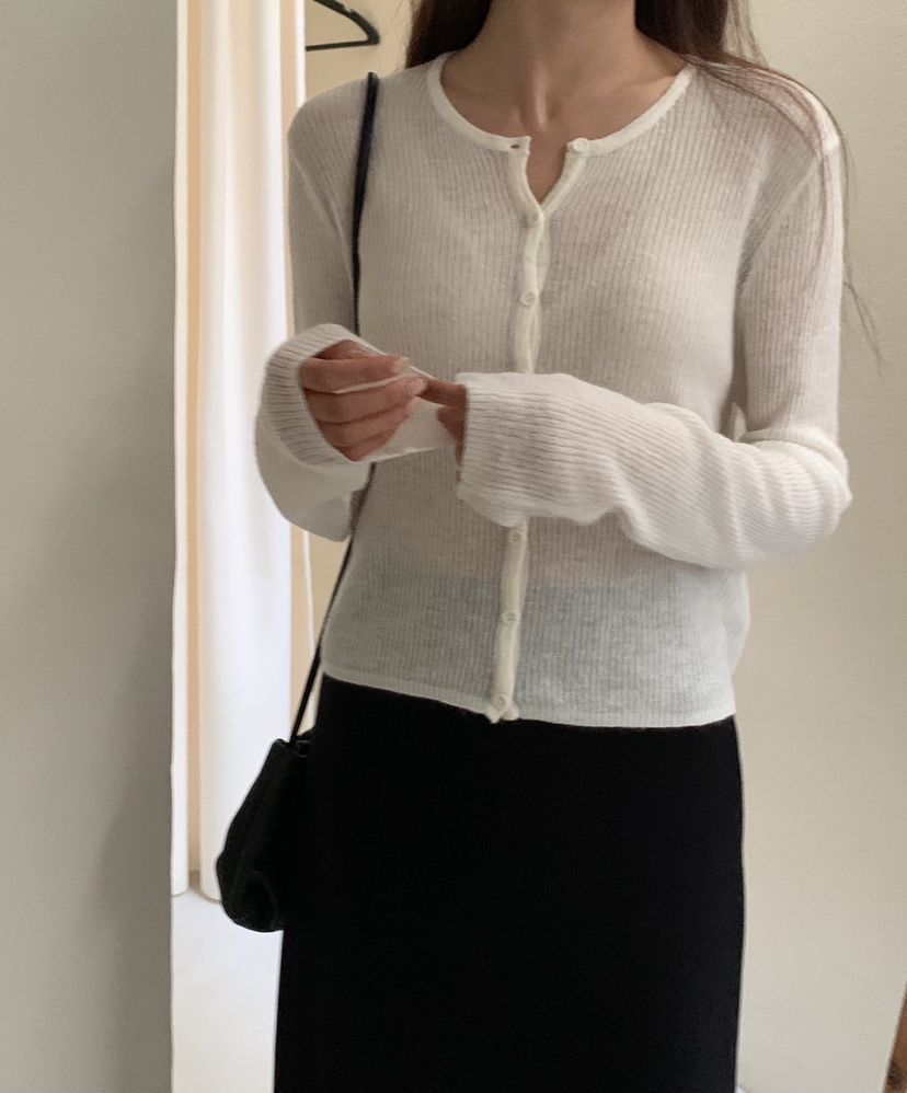 NOTICE東大門㊣實拍女裝新款人氣25秋冬職業推薦針織衫開衫NOTICE針織衫