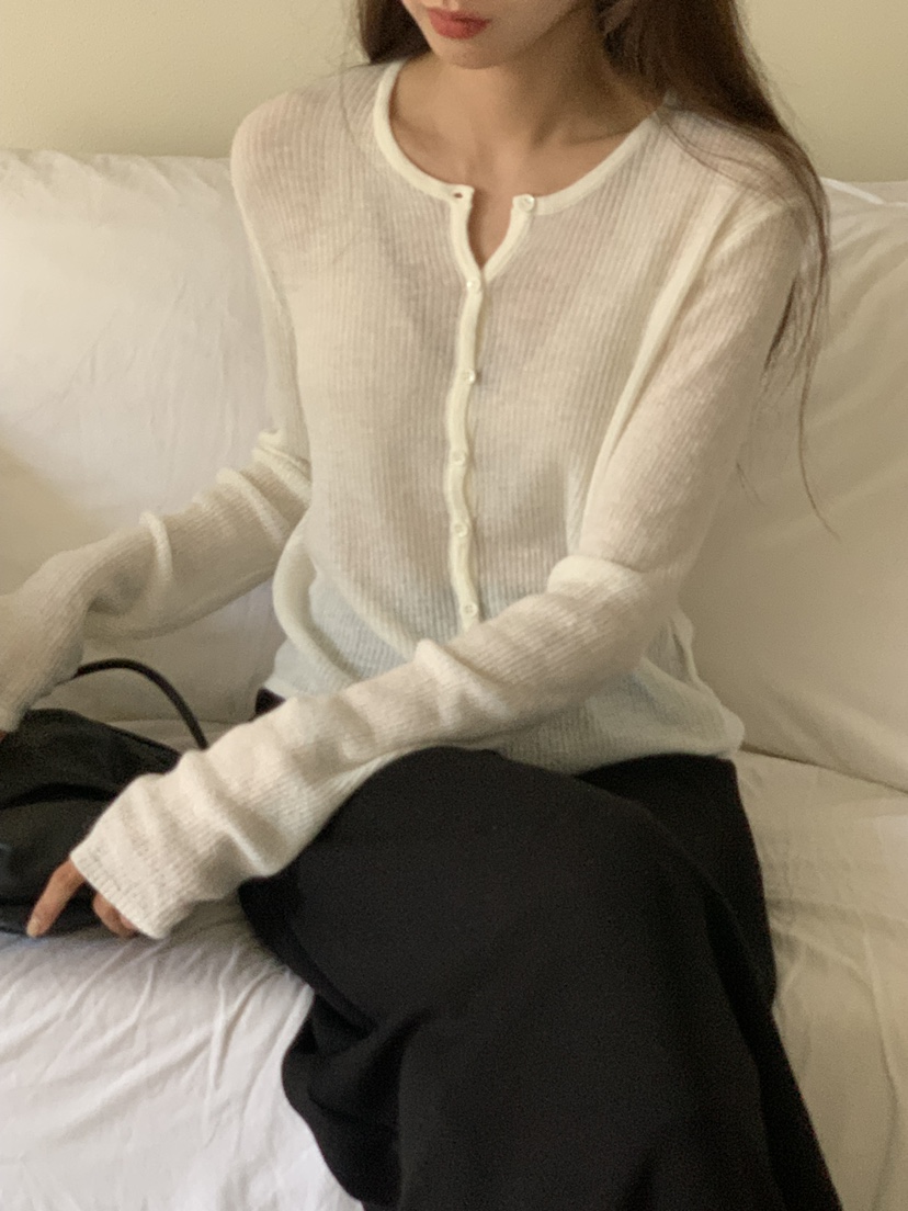 NOTICE東大門㊣實拍女裝新款人氣25秋冬職業推薦針織衫開衫NOTICE針織衫