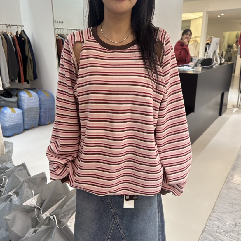 BAGUETTE-P東大門㊣直郵女士新款熱賣25秋冬休閑人氣時尚衛衣BAGUETTE-P衛衣圖色1