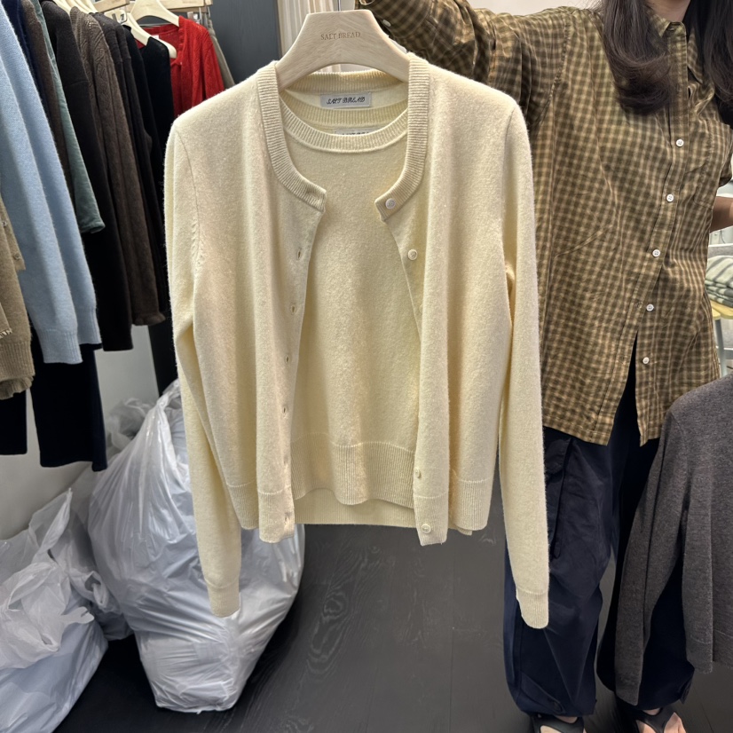 SALT BREAD韓國直郵㊣女士新品真品休閑時尚針織衫不含吊帶SALT BREAD針織衫