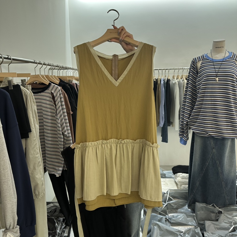 BAGUETTE-P東大門㊣代購女裝新品真品25秋冬推薦熱賣連衣裙BAGUETTE-P連衣裙圖色1