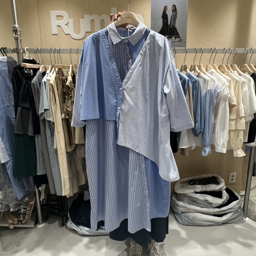 RUMBA東大門㊣實拍女士新款推薦休閑人氣真品時尚熱賣連衣裙RUMBA連衣裙圖色1
