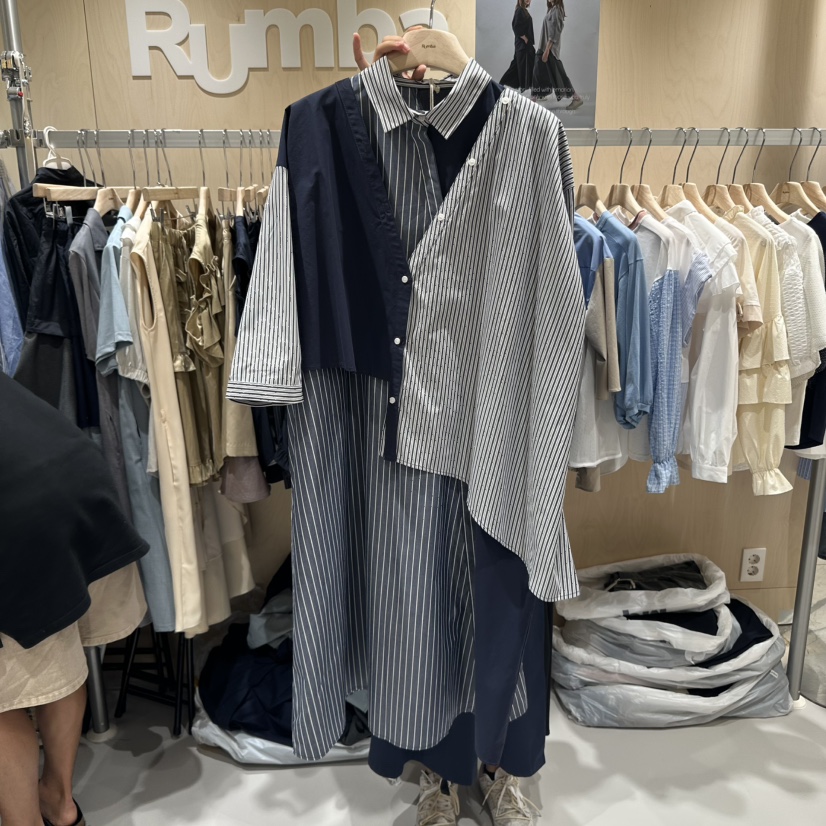 RUMBA東大門㊣實拍女士新款推薦休閑人氣真品時尚熱賣連衣裙RUMBA連衣裙圖色2