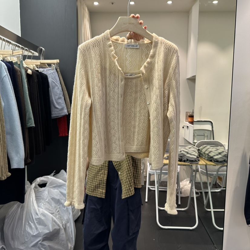SALT BREAD韓國代購㊣女士新品熱賣休閑時尚職業套裝兩件套SALT BREAD套裝圖色1