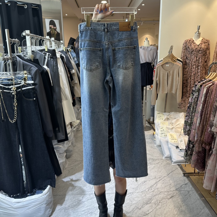 CHEAP-CHIC東大門㊣實拍女裝新款時尚休閑真品推薦熱賣牛仔褲CHEAP-CHIC/CHARLES THE SECOND牛仔褲