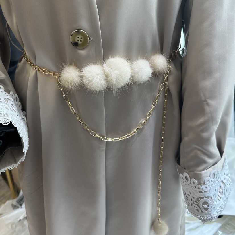 CHEAP-CHIC韓國直郵㊣女士新品休閑職業時尚真品人氣腰帶貂皮CHEAP-CHIC/CHARLES THE SECOND腰帶圖色1