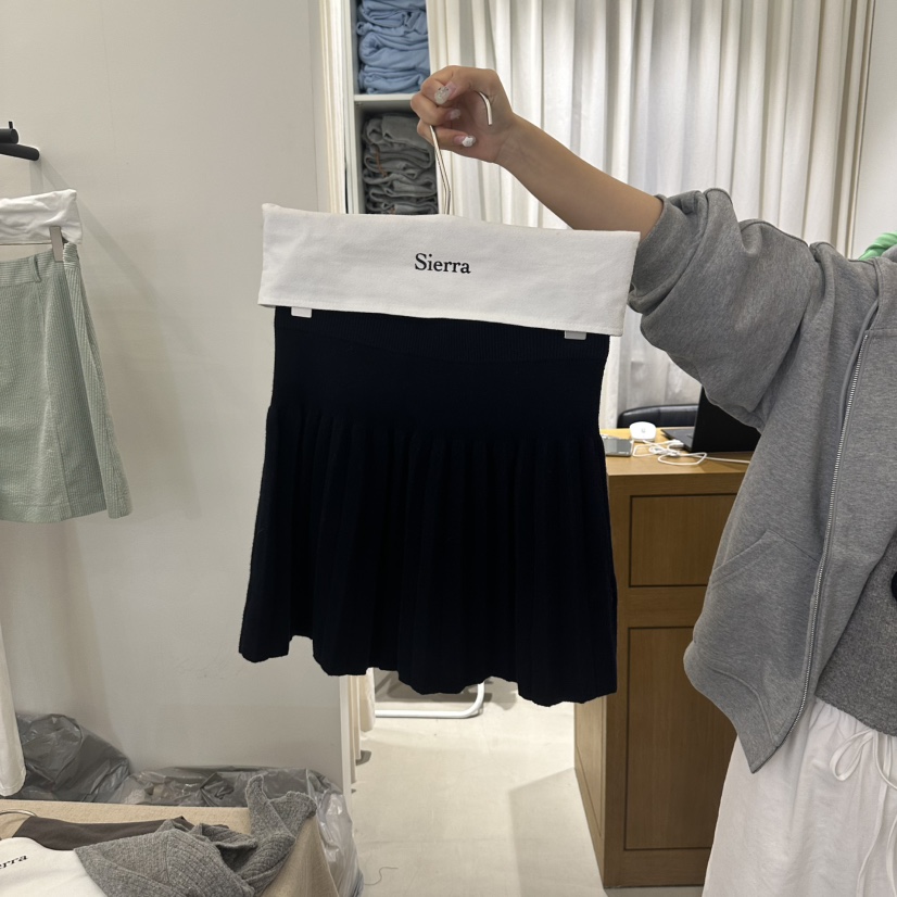 SIERRA韓國代購㊣女裝新款人氣時尚職業熱賣休閑真品25秋冬短裙SIERRA短裙圖色2