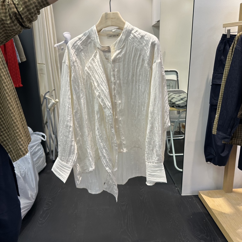 SALT BREAD東大門㊣實拍女士新品熱賣休閑推薦25秋冬襯衫蕾絲衫SALT BREAD襯衫/蕾絲衫圖色2