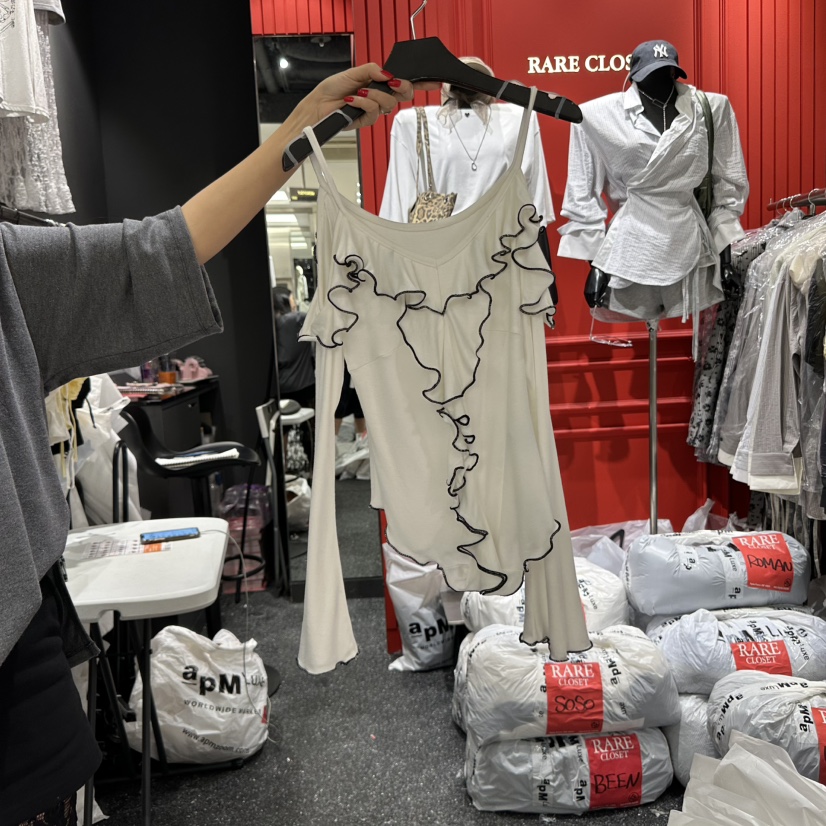 RARE CLOSET東大門㊣實拍女士新款熱賣時尚25秋冬長袖T恤柔軟RARE CLOSET長袖T恤圖色1