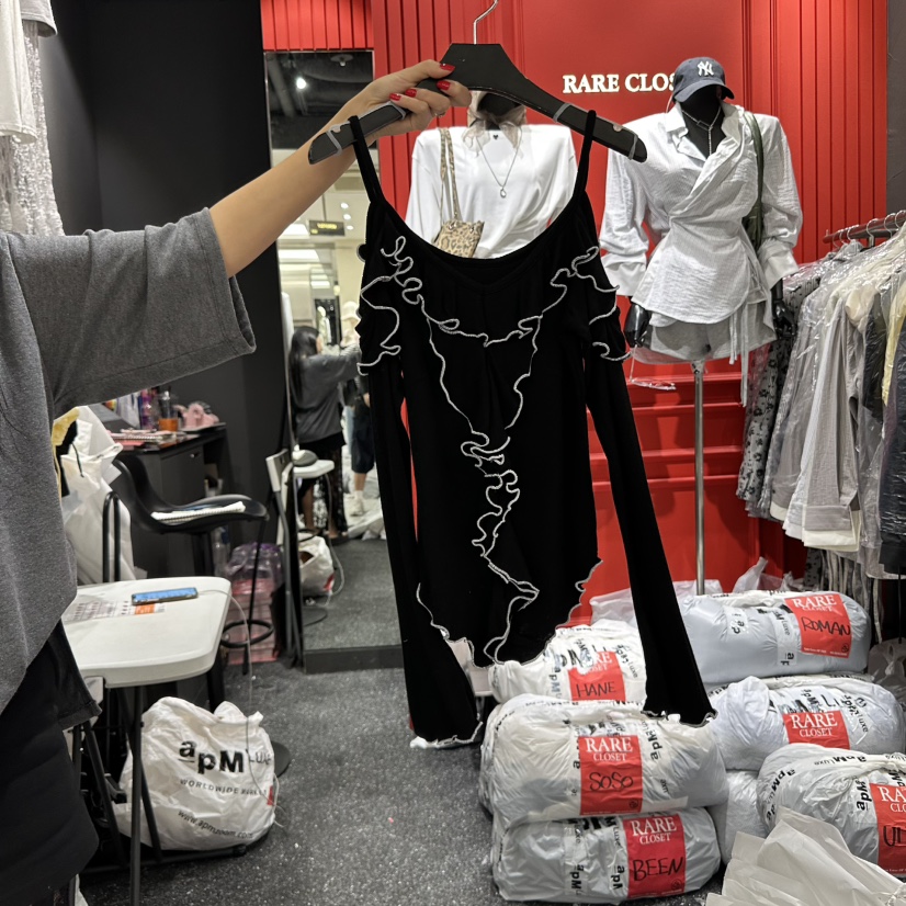RARE CLOSET東大門㊣實拍女士新款熱賣時尚25秋冬長袖T恤柔軟RARE CLOSET長袖T恤圖色3