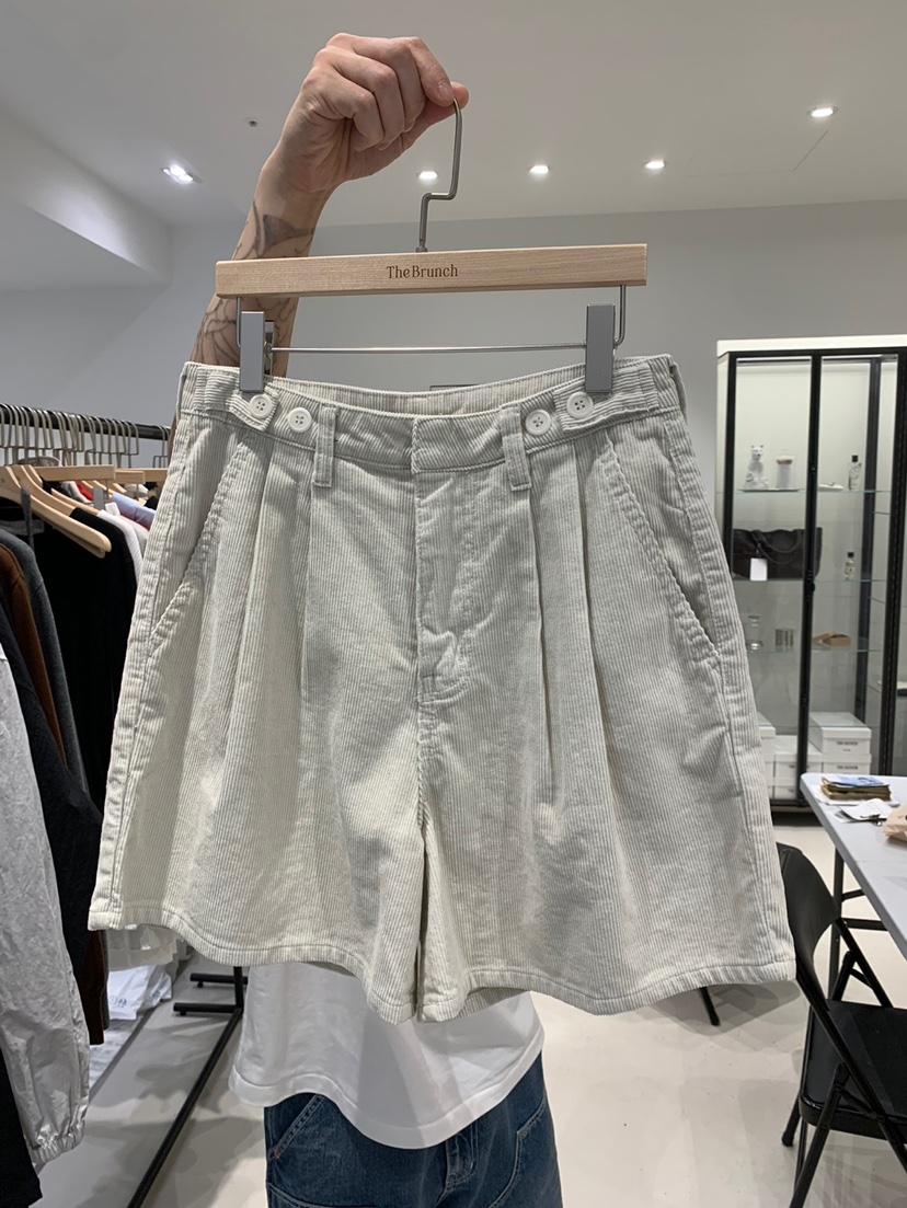 THE BRUNCH東大門㊣直郵女裝新品真品時尚人氣職業短褲燈芯絨THE BRUNCH短褲圖色1