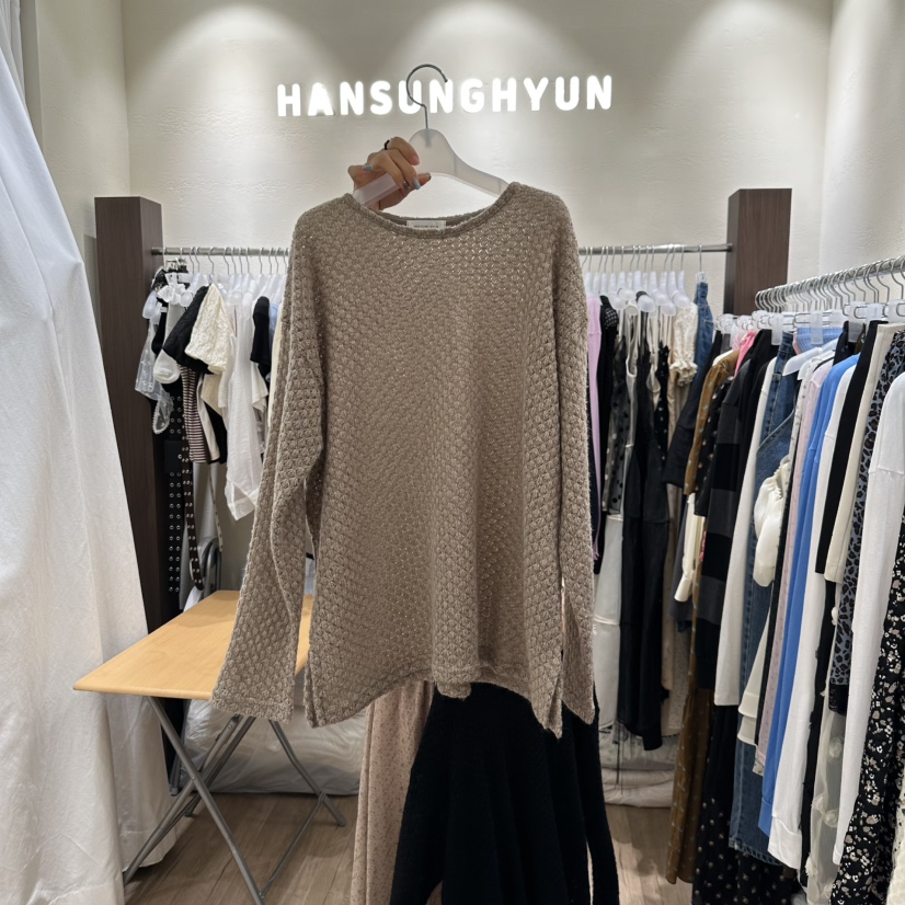 HANSUNGHYUN東大門㊣實拍女裝新款休閑職業熱賣25秋冬針織衫HANSUNGHYUN針織衫圖色2
