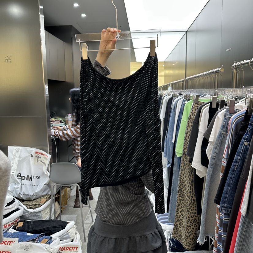 MADCITY東大門㊣實拍女裝新品真品時尚職業25秋冬推薦長袖T恤MADCITY長袖T恤圖色2