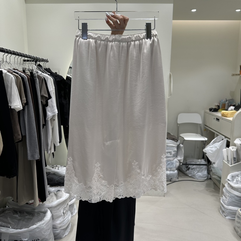 AT THE END韓國代購㊣女裝新品時尚25秋冬熱賣半身裙中短裙AT THE END半身裙/中短裙