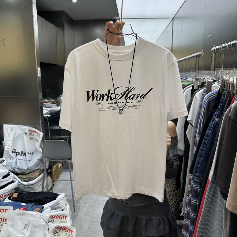 MADCITY東大門㊣直郵女裝新品25秋冬真品人氣職業休閑熱賣T恤MADCITYT恤圖色1